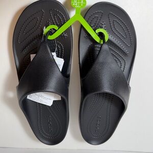 CROCS Kadee Wedge Black Sandals